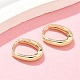 Овальные серьги-кольца из латуни EJEW-Z102-33G-2
