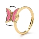 Butterfly Fidget Ring for Anxiety Stress Relief RJEW-P024-01C-3