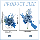 CRASPIRE 2Pcs 2 Style Silk Cloth & Plastic Imitation Flower Corsage Boutonniere & Wrist Corsage JEWB-CP0001-27A-2