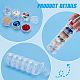 Benecreat Recipientes de plástico redondos apilables de 10g / 10ml Tarros de almacenamiento de perlas de 5 columnas (6 capas / columna) para perlas CON-BC0004-39-4