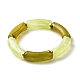 Bracelets extensibles en perles de tube acrylique BJEW-JB07762-02-1