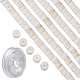 Sunnyclue 1 boîte de 167 pièces de perles plates en pierre à disque DIY-SC0021-72-1