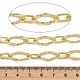Цепи из кованой латуни с текстурированными овальными звеньями CHC-L054-07G-2