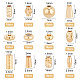 BENECREAT 120Pcs 12 Style Brass Beads KK-BC0002-66-2