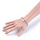 Bracelets en perles de verre avec breloque BJEW-JB04055-5