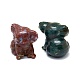 Decoraciones de exhibición de escultura de jade natural G-F719-57E-3
