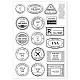 GLOBLELAND Postage Clear Stamps City Air Mail Stamp Postmark Silicone Clear Stamp Seals for Cards Making DIY Scrapbooking Photo Journal Album Decoration DIY-WH0167-56-950-8