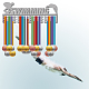 Support de mur d'affichage de support de cintre de médaille de fer de mode ODIS-WH0023-067-7
