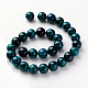 Brins de perles turquoise (jaspe) teints et jaunes naturels GSR14mmC094-3