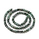 Fili di perle di quarzo smeraldo naturale G-L537-012-3