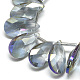 Electroplate Glass Beads Strands EGLA-S157-38x22mm-M-3