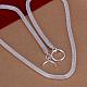 Popular Silver Color Plated Brass Mesh Chain Necklaces For Men NJEW-BB12706-3