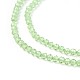 Chapelets de perles en verre transparente   GLAA-F094-A20-3