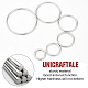 Unicraftale 24pz 6 style 304 anelli di salto in acciaio inossidabile STAS-UN0034-13-4