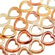 Heart Natural Carnelian Beads Strands G-P063-108-1