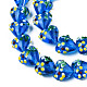Chapelets de perles vernissées manuelles LAMP-N029-011B-3