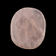 Piedra de palma de cuarzo rosa natural ovalada G-R270-55-2