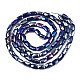 Chapelets de perles en verre opaque de couleur unie EGLA-N002-25-B01-2