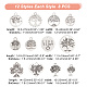 Aricraft 96 pièces 12 styles pendentifs en alliage de style tibétain FIND-AR0004-08-2