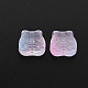 Two Tone Transparent Spray Painted Glass Beads GLAA-T022-22-C04-3