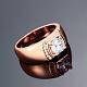 Real Rose Gold Plated Brass Cubic Zirconia Wide Band Rings For Men RJEW-BB06310-10RG-4