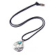 Alloy Pendant Necklaces NJEW-F235-18AS-2