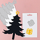 GLOBLELAND Christmas Tree Set Embossing Template Mould Cute Boy Girl Carbon Steel Die Cuts Puppy Snowflake Die Cut for Scrapbooking Card DIY Craft Decoration DIY-WH0309-420-3