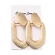 Huge Oval Iron Stud Earrings for Girl Women EJEW-I258-08KCG-3