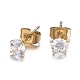 304 acero inoxidable diamante de imitación conjuntos de joyería SJEW-H301-16G-5