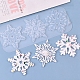 Moules à pendentif en silicone flocon de neige bricolage X-DIY-P006-31-1