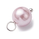 Breloques rondes teintes en perles de coquillage PALLOY-JF02245-03-4
