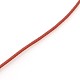 アクセサリービーズコードポリプロピレンのスレッド  ラウンド  暗赤色  1.4mm  約21m /ロール OCOR-I001-03-1