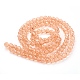 Chapelets de perles en verre craquelé X-CCG-Q001-6mm-05-3