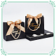 Rectangle Paper Wrapping Handle Bags with Ribbon CARB-WH0001-07C-3
