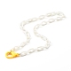 Personalized ABS Plastic Cable Chain Necklaces NJEW-JN03479-2