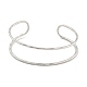 Не тускнеющие полые браслеты-манжеты из нержавеющей стали 304 BJEW-P331-07P-2