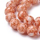 Rociar perlas de vidrio pintado hebras GLAA-F098-01C-07-3