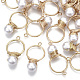 ABS Plastic Imitation Pearl Pendants KK-N235-016-1