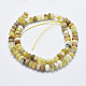 Chapelets de perles en opale jaune naturelle G-K246-13B-2
