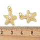 Подвески из латуни с имитацией жемчуга АБС KK-B124-06G-3