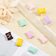 CHGCRAFT 6Pcs 6 Colors Food Grade Eco-Friendly Silicone Beads SIL-CA0001-78-5