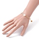 Bracelet de perles de coquillage naturel de tournesol BJEW-TA00027-5