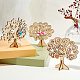 FINGERINSPIRE Set of 30 Wooden Jewelry Earring Display Stand(3 Size) Earring Tree Holder Earring Rack Tower Organizer Stand(Height:3.14inch) for Women WOOD-FG0001-09-5