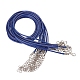Waxed Cord Necklace Making X-NCOR-T001-26-2