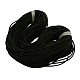 4mm Round Black Synthetic Rubber Cord X-RW008-3-1