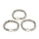 Natural Labradorite & Synthetic Hematite Stretch Bracelet BJEW-M236-01K-1