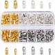 PandaHall Elite about 258 pcs 3 Color Cord Ends Jewellery Cord Tips For Jewellery Making KK-PH0035-22-1