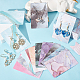Sunnyclue 100 pièces 10 styles estampage à chaud carton papier bijoux cartes d'affichage CDIS-SC0001-07-4