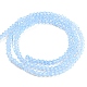 Hebras de perlas de vidrio transparentes pintadas para hornear DGLA-F029-J2mm-02-3