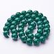 Chapelets de perles rondes en jade de Mashan naturelle X-G-D263-10mm-XS13-3